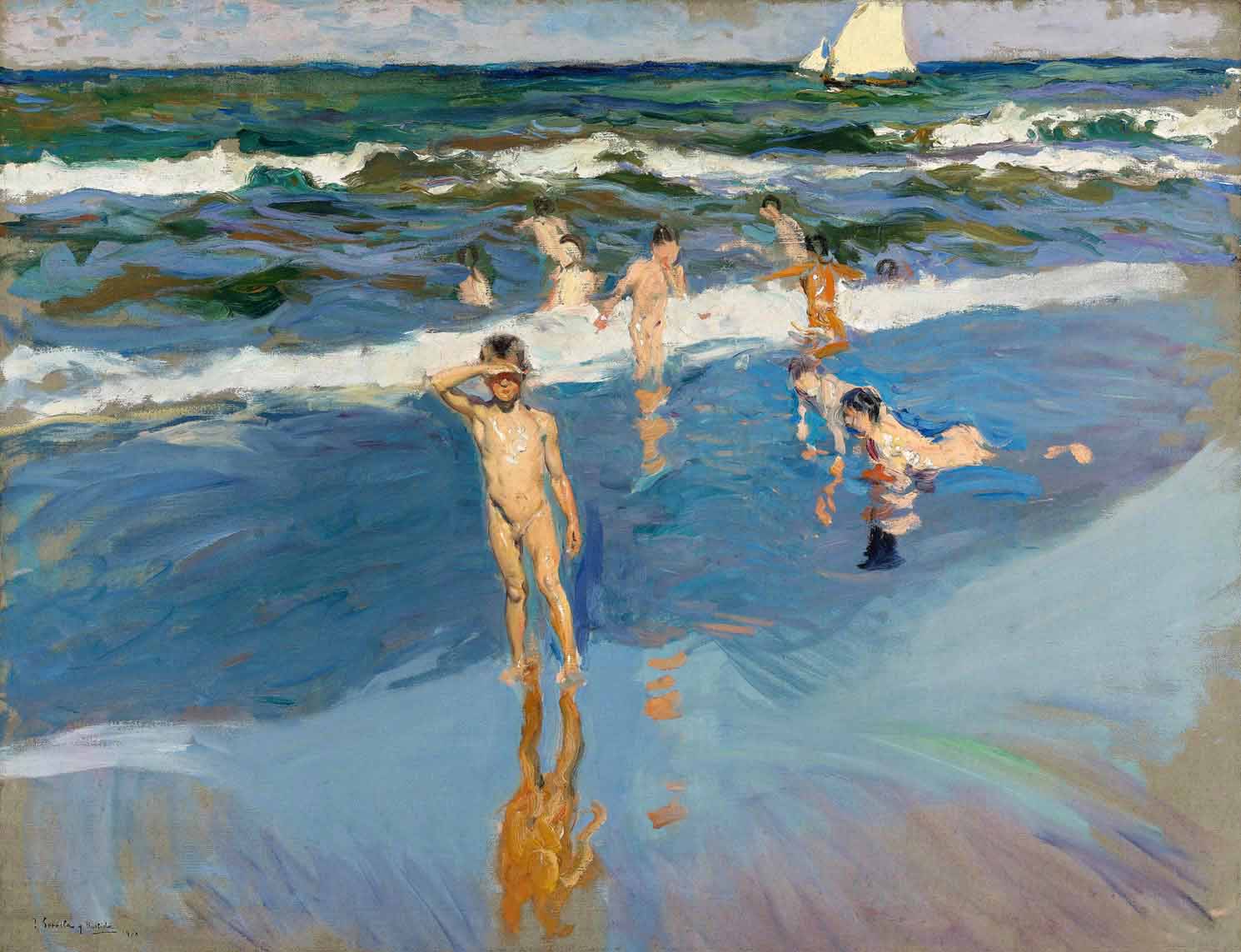 Joaquin Sorolla Y Bastida Children in the Sea